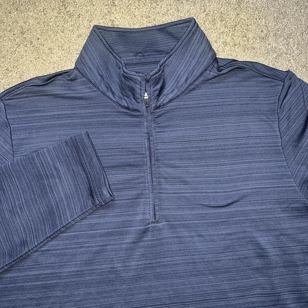 Criquet Men's XL‎ 1/4 Zip Performance Pullover Blue Strech